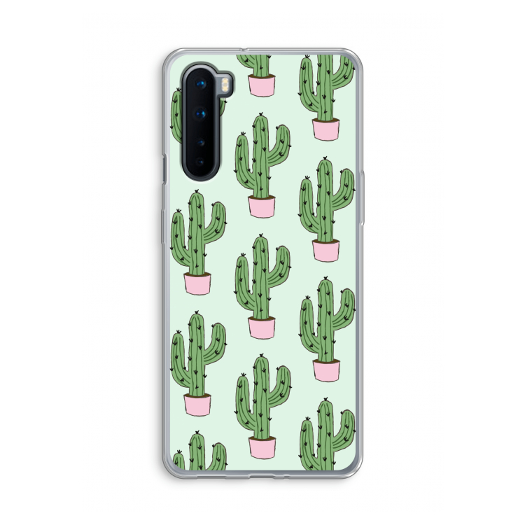 Cactus Lover: OnePlus Nord Transparant Hoesje