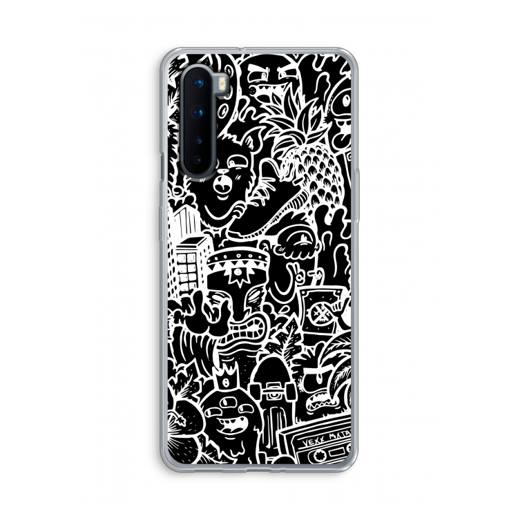 Vexx Black Mixtape: OnePlus Nord Transparant Hoesje