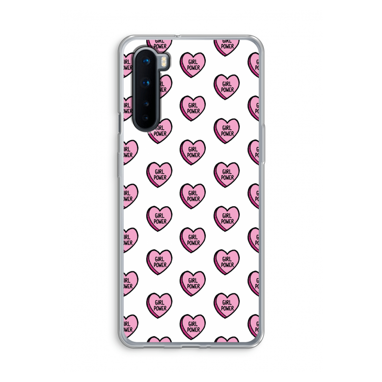 GIRL POWER: OnePlus Nord Transparant Hoesje