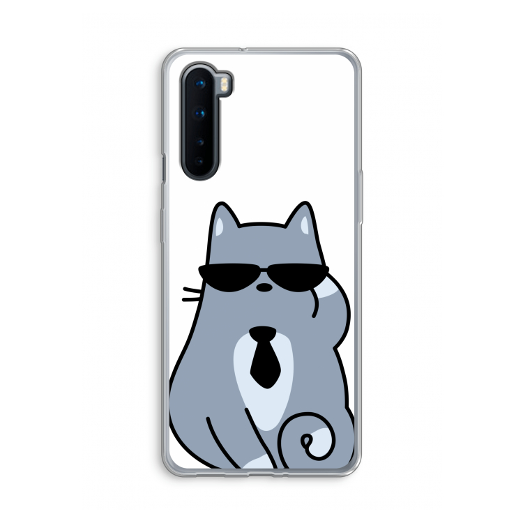 Cool cat: OnePlus Nord Transparant Hoesje