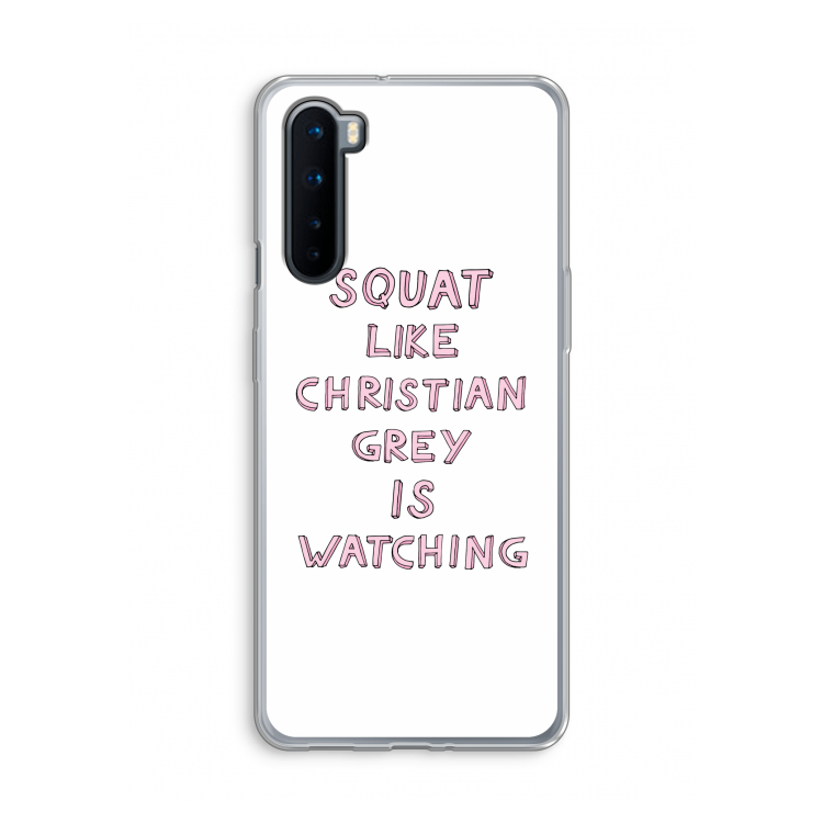 Christian Grey: OnePlus Nord Transparant Hoesje