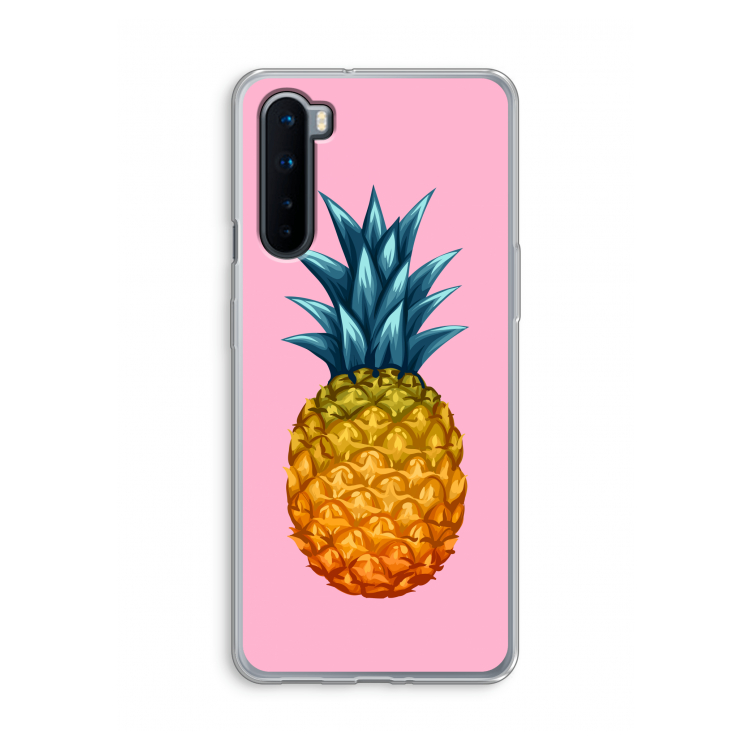 Grote ananas: OnePlus Nord Transparant Hoesje