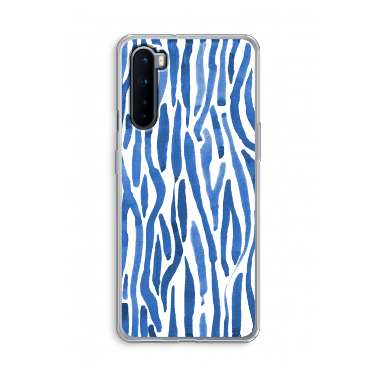 Blauwe nerven: OnePlus Nord Transparant Hoesje