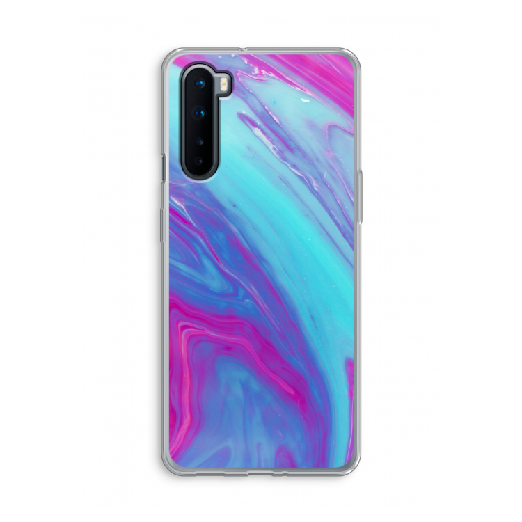Zweverige regenboog: OnePlus Nord Transparant Hoesje