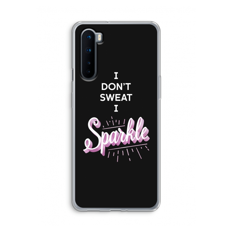Sparkle quote: OnePlus Nord Transparant Hoesje