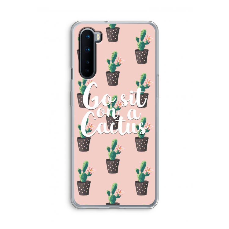 Cactus quote: OnePlus Nord Transparant Hoesje