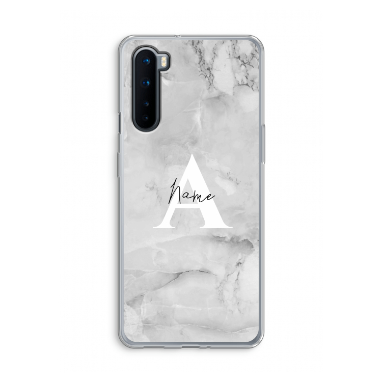 Ivory Marble: OnePlus Nord Transparant Hoesje