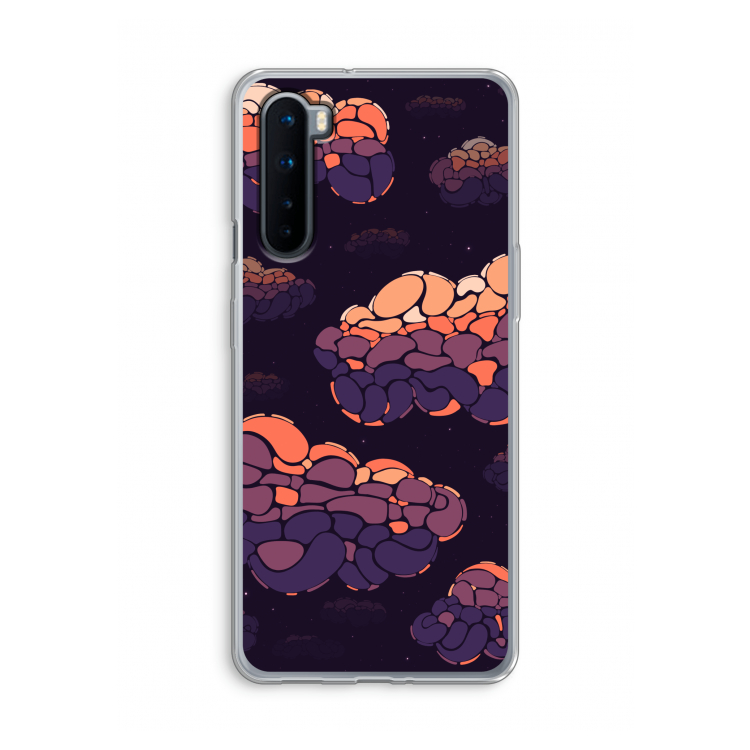 Patroon Wolken: OnePlus Nord Transparant Hoesje