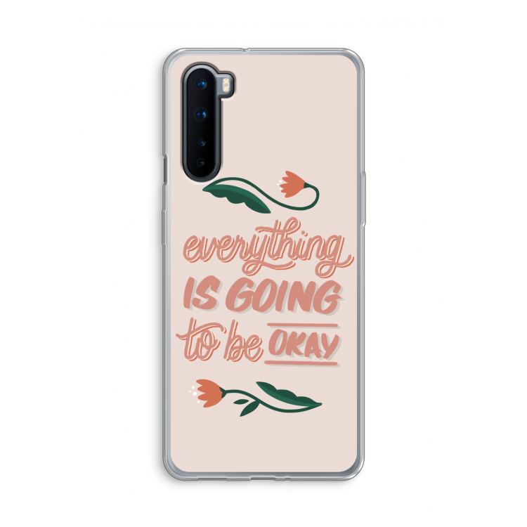 Optimistic flower girl: OnePlus Nord Transparant Hoesje