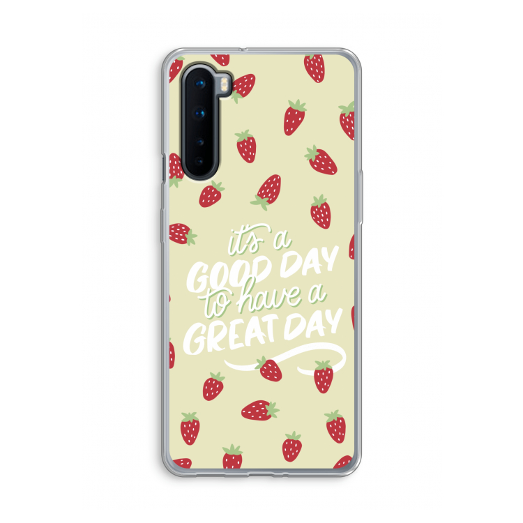 Don't forget to have a great day: OnePlus Nord Transparant Hoesje