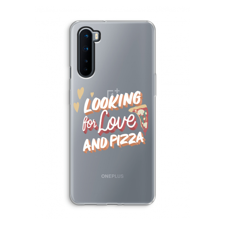 Pizza is the answer: OnePlus Nord Transparant Hoesje