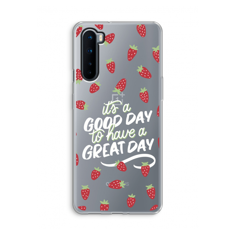 Don't forget to have a great day: OnePlus Nord Transparant Hoesje
