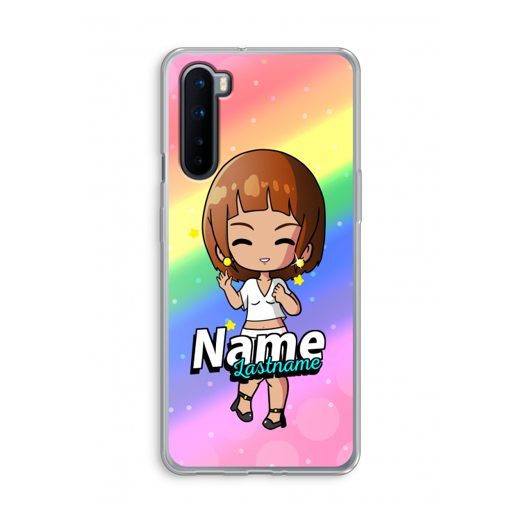 Chibi Maker vrouw: OnePlus Nord Transparant Hoesje