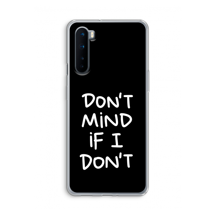 Don't Mind: OnePlus Nord Transparant Hoesje