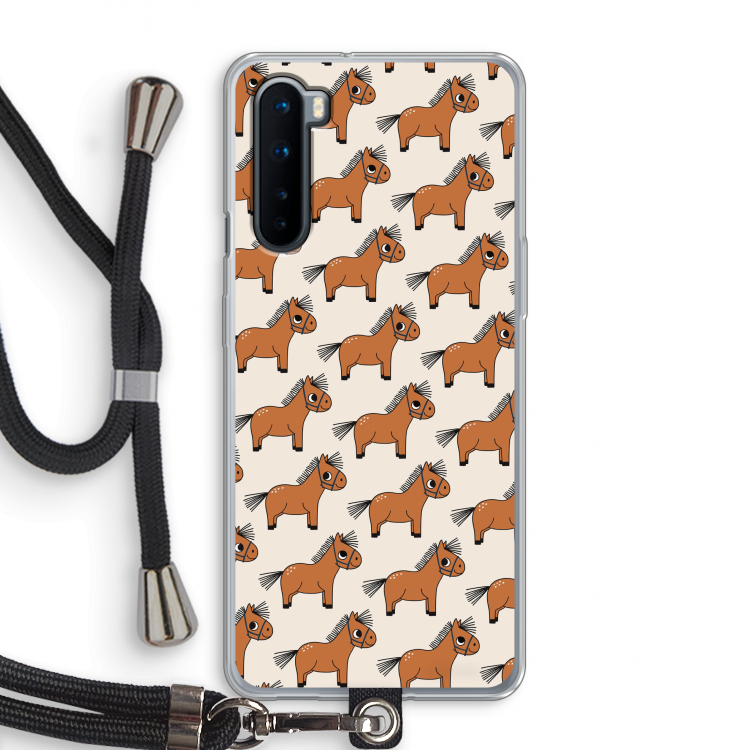 Pony: OnePlus Nord Transparant Hoesje met koord