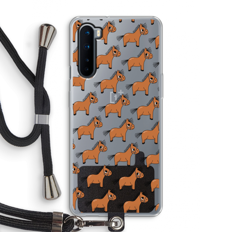 Pony: OnePlus Nord Transparant Hoesje met koord