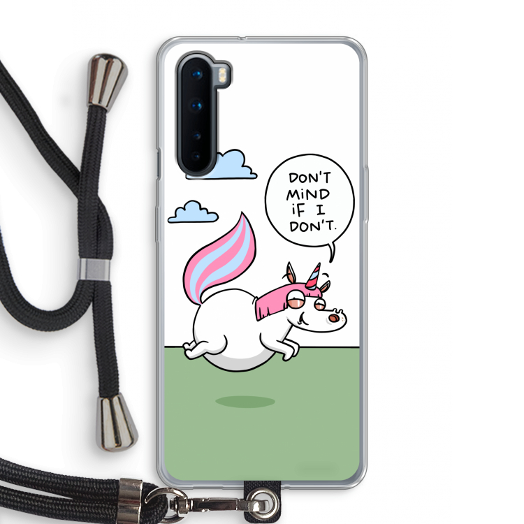 Unicorn: OnePlus Nord Transparant Hoesje met koord