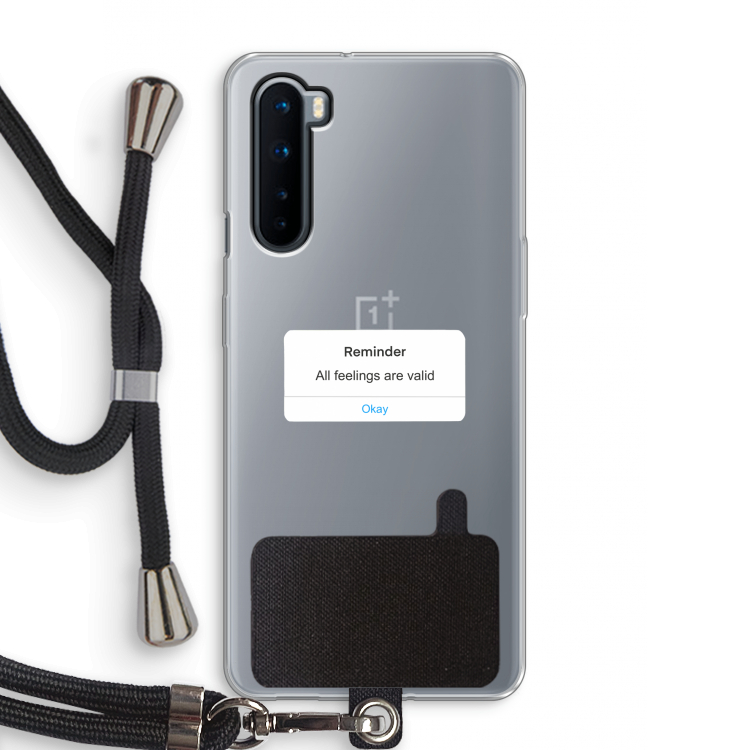 Reminder: OnePlus Nord Transparant Hoesje met koord