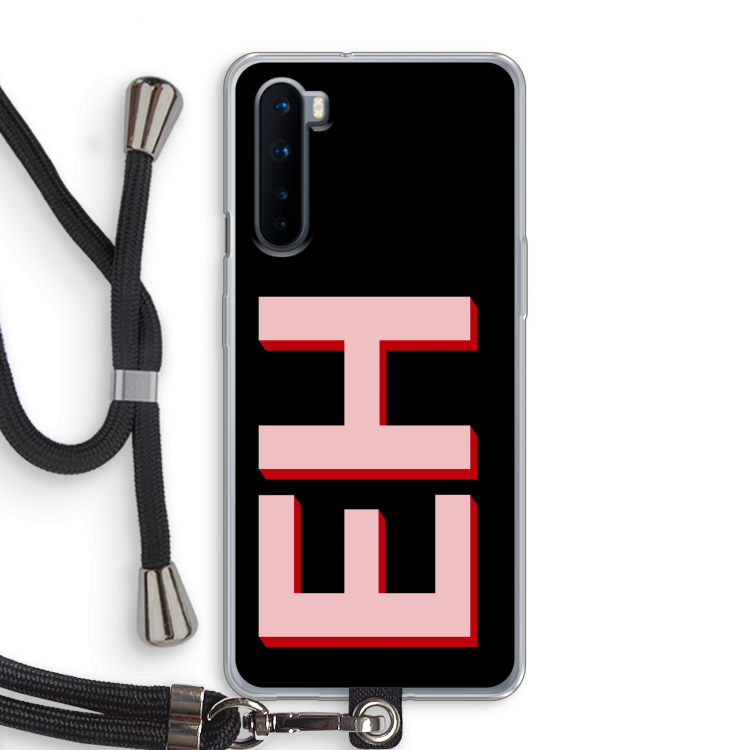 Monogram: OnePlus Nord Transparant Hoesje met koord