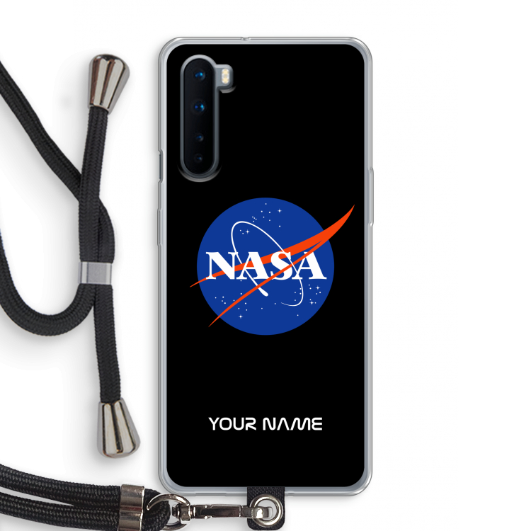 NASA: OnePlus Nord Transparant Hoesje met koord