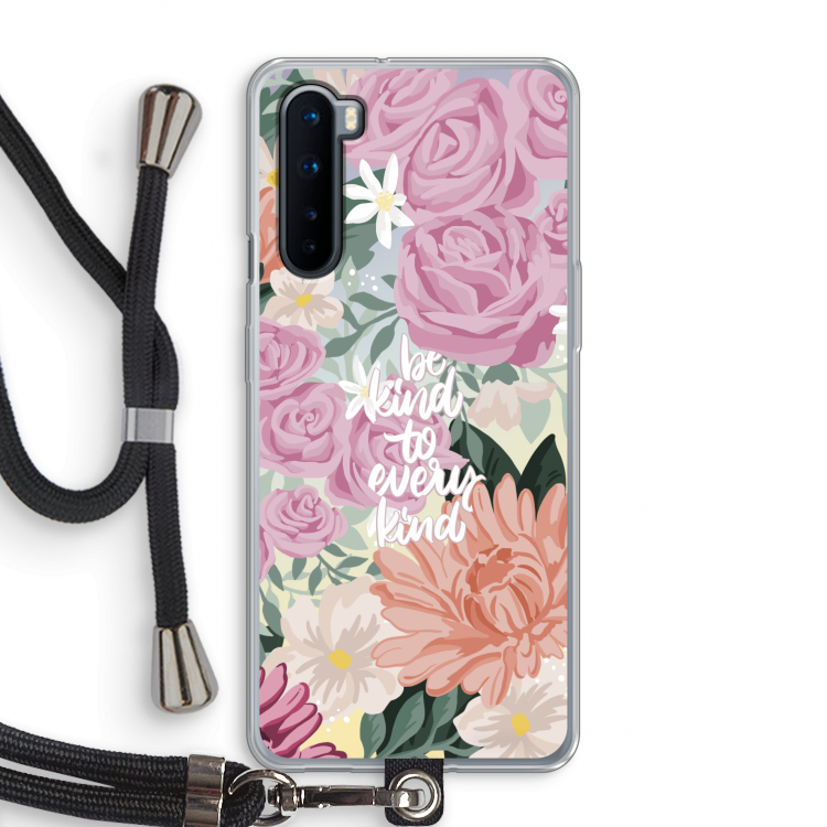 Kindness matters: OnePlus Nord Transparant Hoesje met koord