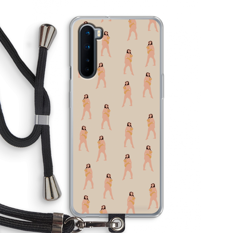 You're so golden: OnePlus Nord Transparant Hoesje met koord