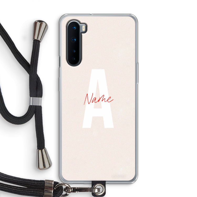 Strawberry Milkshake: OnePlus Nord Transparant Hoesje met koord