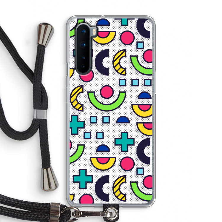 8-bit N°6: OnePlus Nord Transparant Hoesje met koord