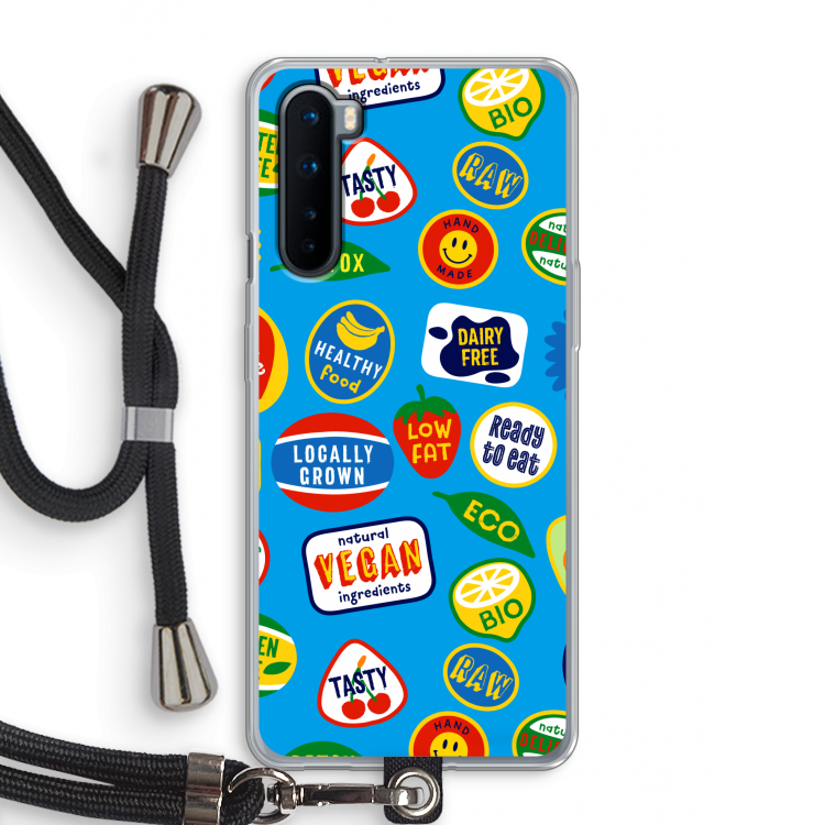 Fruitsticker: OnePlus Nord Transparant Hoesje met koord