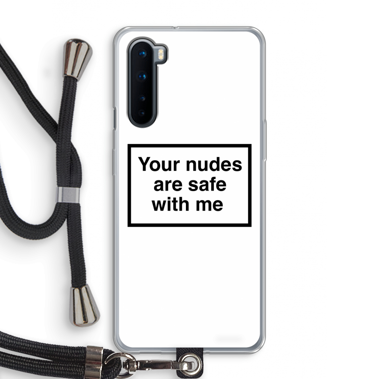 Safe with me: OnePlus Nord Transparant Hoesje met koord