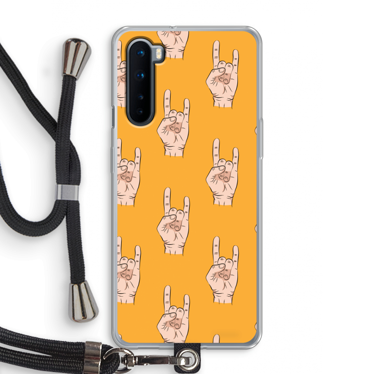 Rock: OnePlus Nord Transparant Hoesje met koord