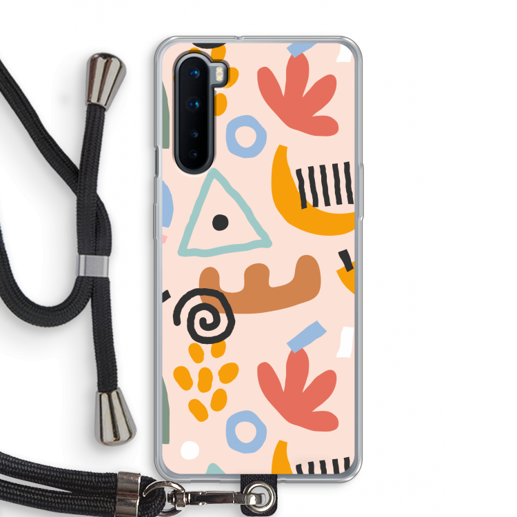 Abstract: OnePlus Nord Transparant Hoesje met koord