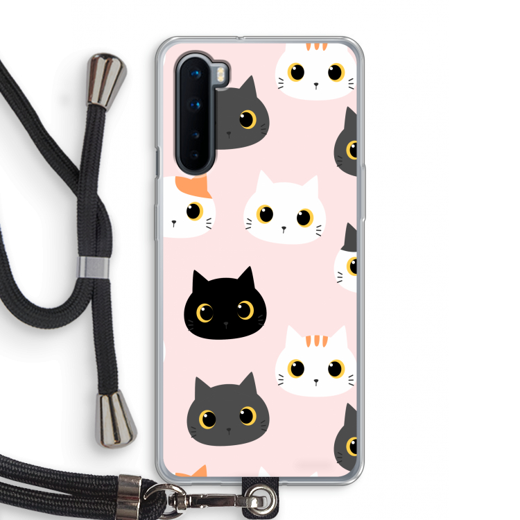 Katten: OnePlus Nord Transparant Hoesje met koord