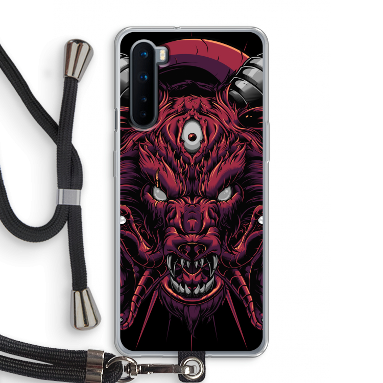 Hell Hound and Serpents: OnePlus Nord Transparant Hoesje met koord