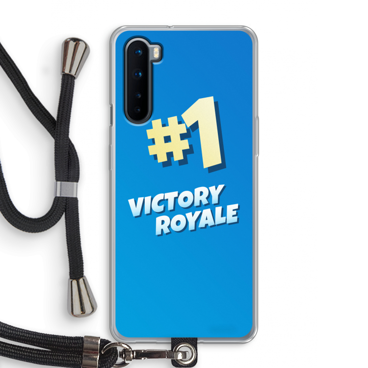 Victory Royale: OnePlus Nord Transparant Hoesje met koord