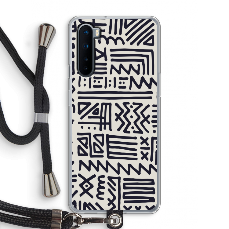 Marrakech print: OnePlus Nord Transparant Hoesje met koord