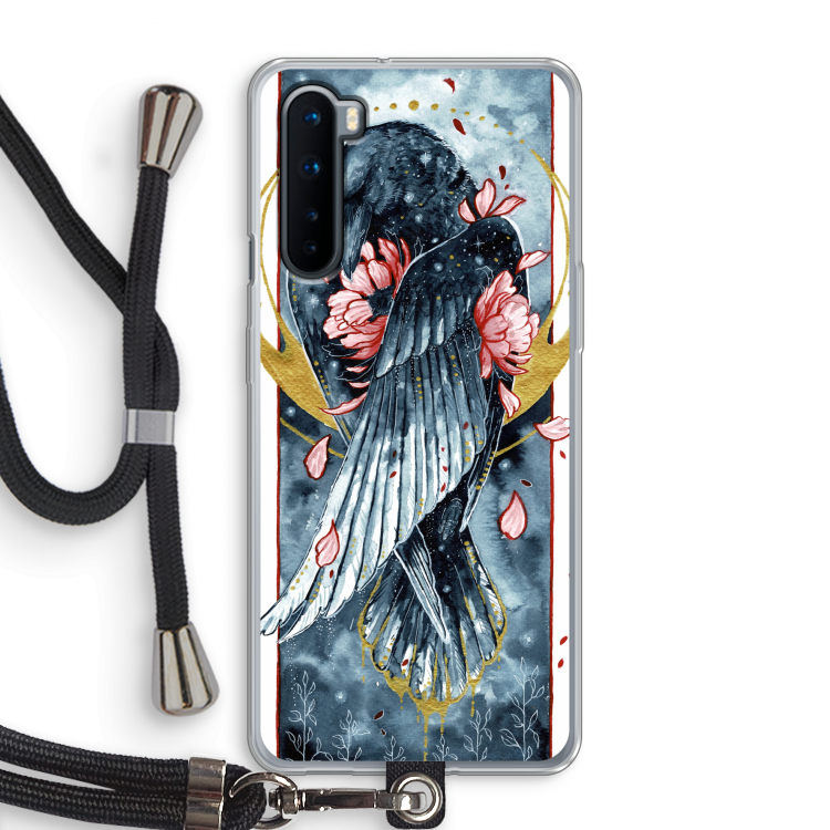 Golden Raven: OnePlus Nord Transparant Hoesje met koord