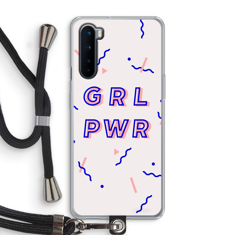 GRL PWR: OnePlus Nord Transparant Hoesje met koord