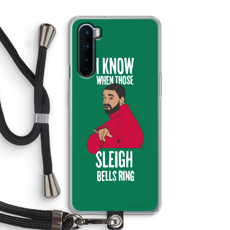 Sleigh Bells Ring: OnePlus Nord Transparant Hoesje met koord