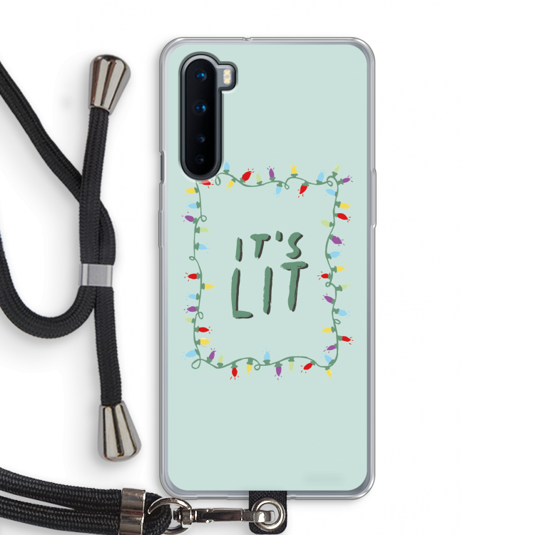 It's Lit: OnePlus Nord Transparant Hoesje met koord