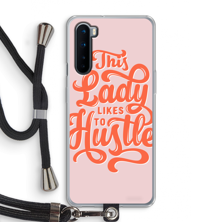 Hustle Lady: OnePlus Nord Transparant Hoesje met koord