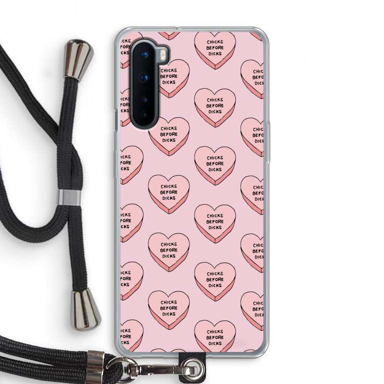 Chicks before dicks: OnePlus Nord Transparant Hoesje met koord