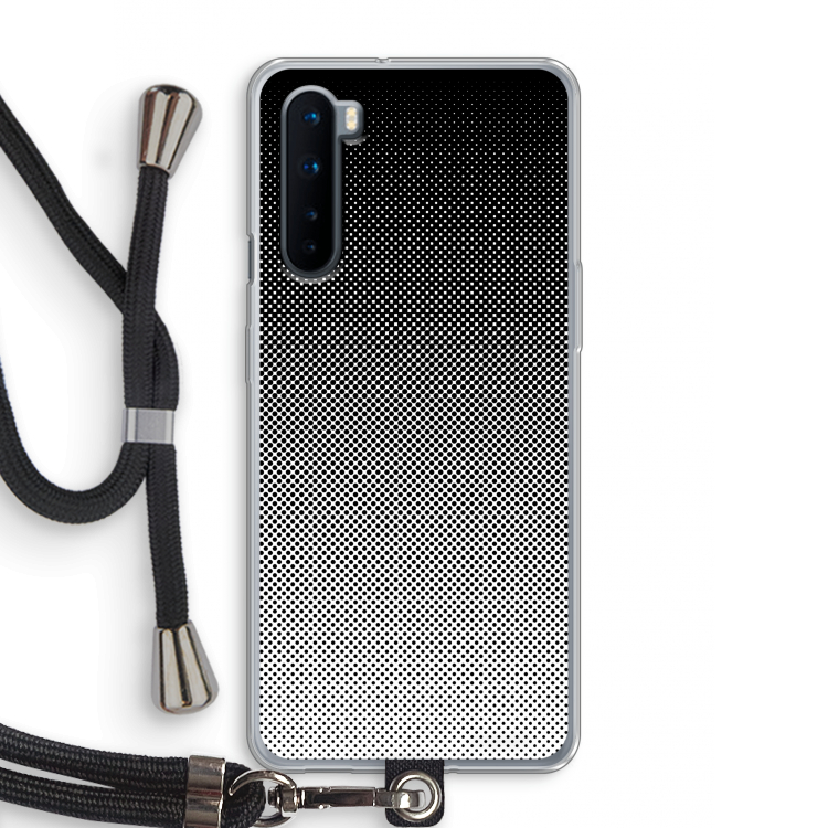 Musketon Halftone: OnePlus Nord Transparant Hoesje met koord