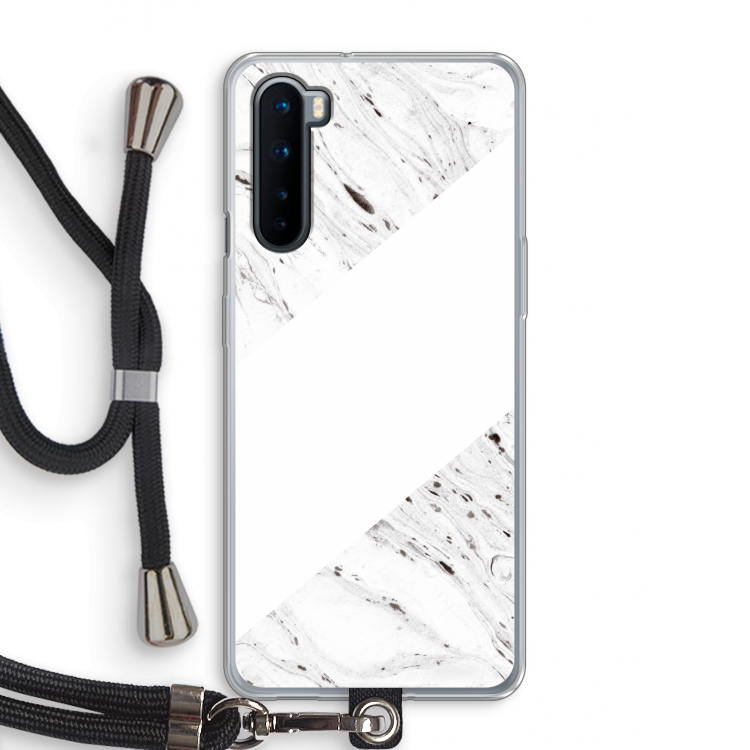Biggest stripe: OnePlus Nord Transparant Hoesje met koord