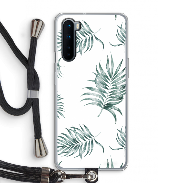 Simple leaves: OnePlus Nord Transparant Hoesje met koord