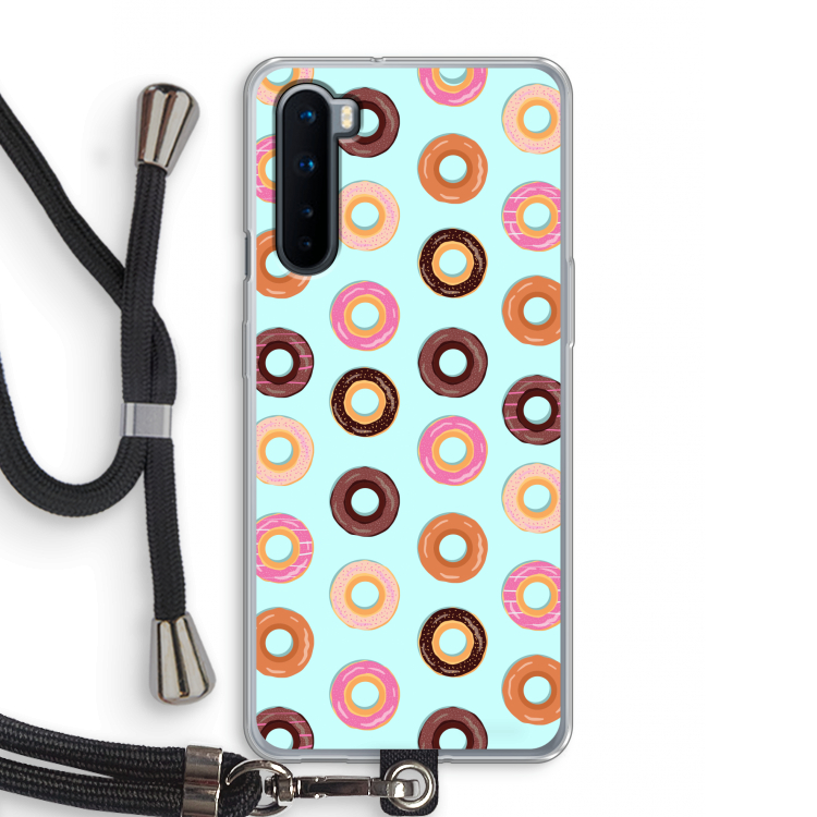 Donuts: OnePlus Nord Transparant Hoesje met koord