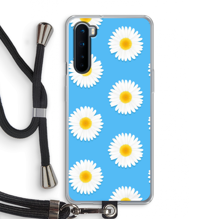 Margrietjes: OnePlus Nord Transparant Hoesje met koord