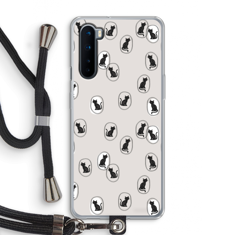 Miauw: OnePlus Nord Transparant Hoesje met koord