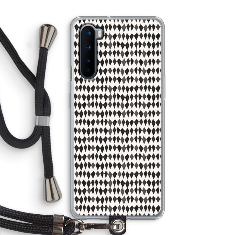 Crazy shapes: OnePlus Nord Transparant Hoesje met koord
