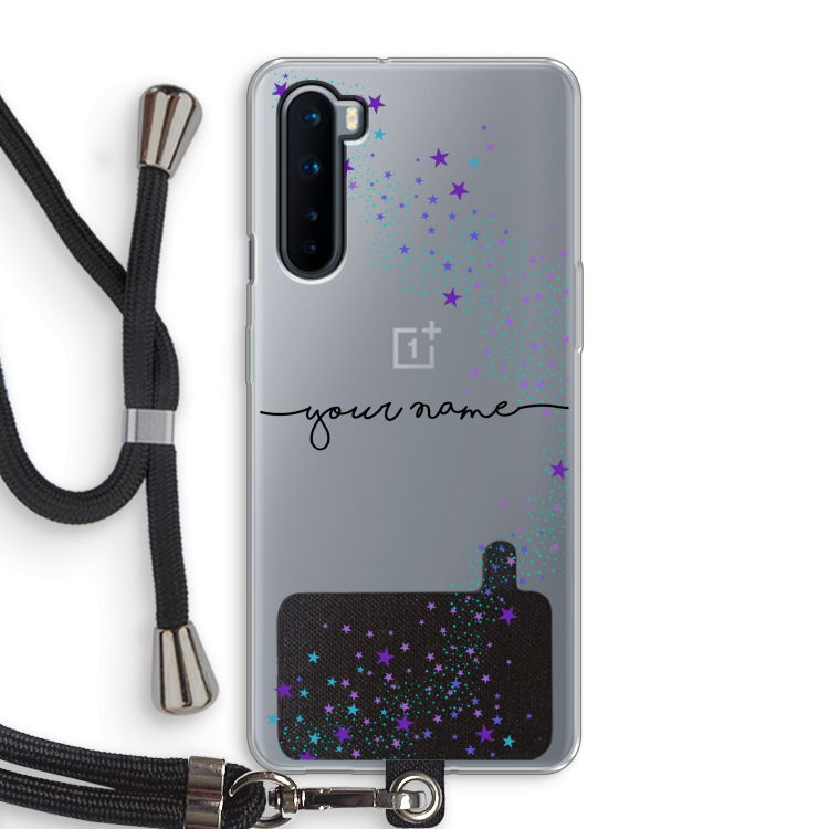 Sterren: OnePlus Nord Transparant Hoesje met koord